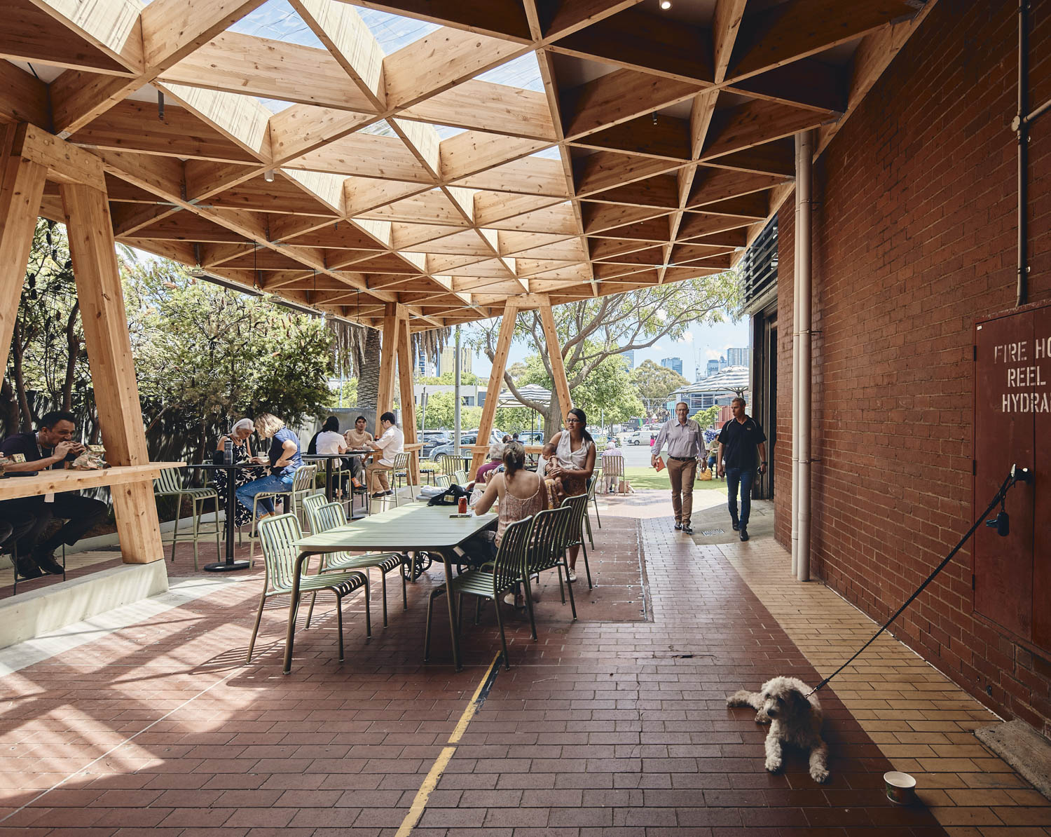 DfMA South Melbourne Market External Food Hall / Bourke and Bouteloup Architects