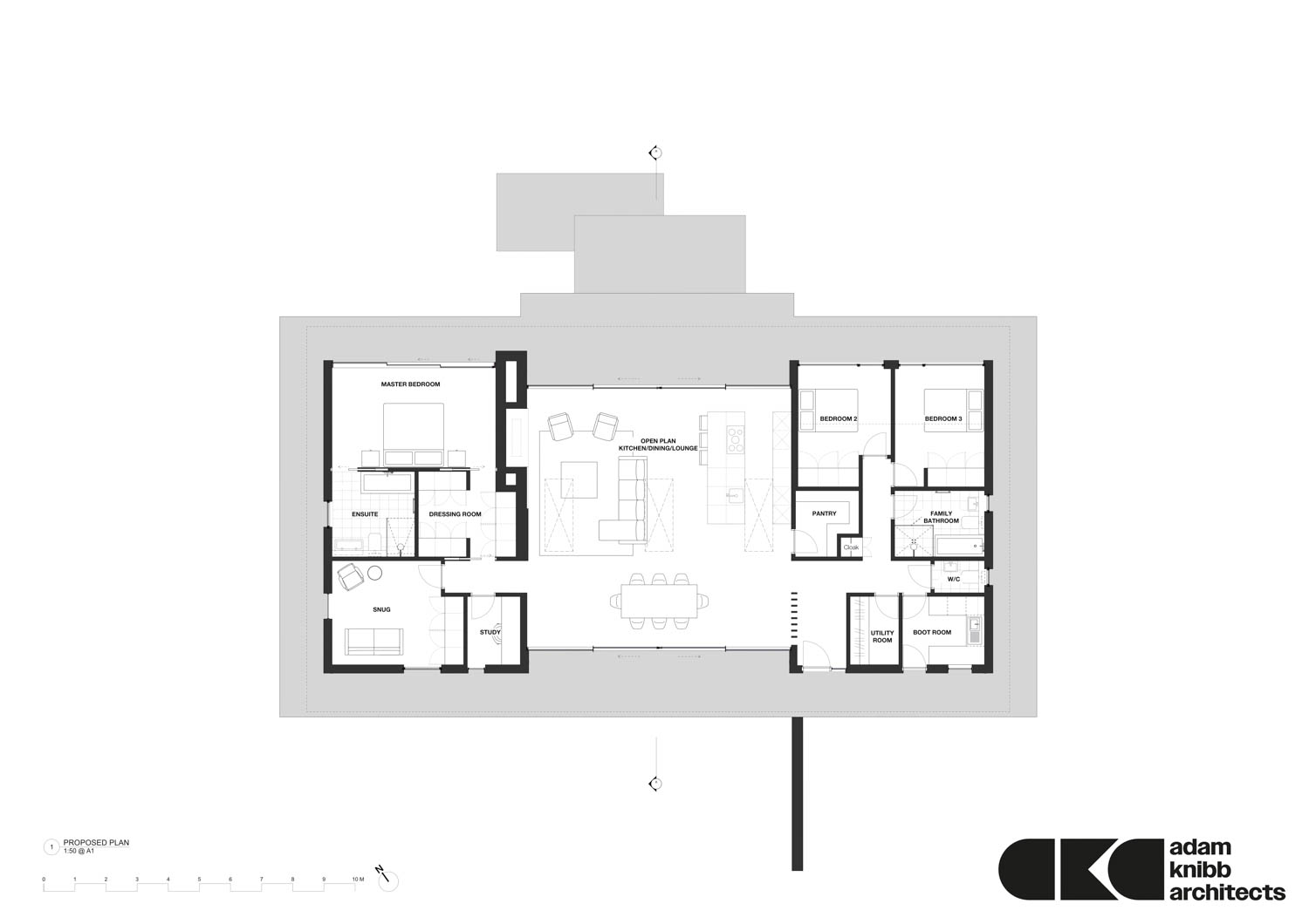 plan SIPS House Construction at Waldens Farm / Wiltshire / Adam Knibb Architects