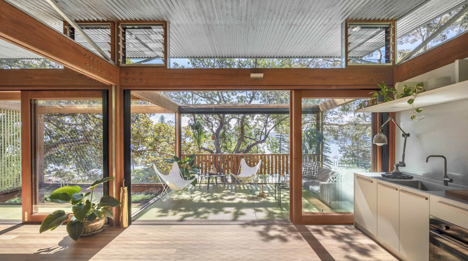 sliding doors Balmy Palmy / Palm Beach / CplusC Architects & Builders