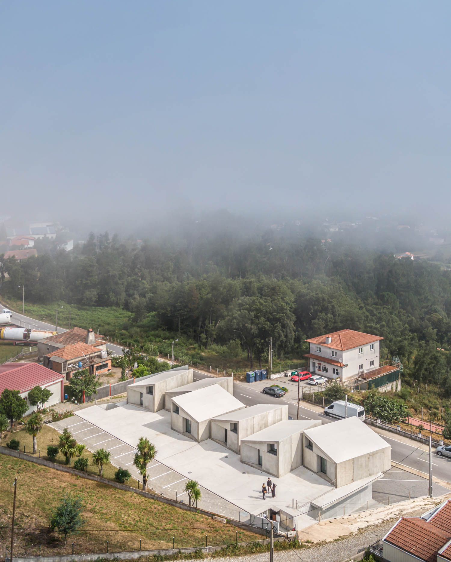 aerial Summary studio / Samuel Gonçalves / Prafab Housing / Vale de Cambra, Portugal Part 1